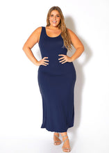 Load image into Gallery viewer, Plus Size Womens Sleeveless Scoop Neck Maxi Dress