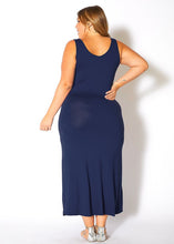Load image into Gallery viewer, Plus Size Womens Sleeveless Scoop Neck Maxi Dress