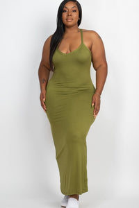 Plus Size Racer Back Maxi Dress