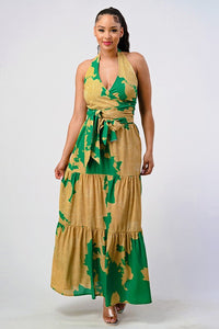 Ready for vacation floral print two piece set
