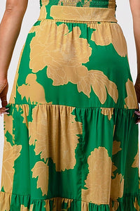 Ready for vacation floral print two piece set