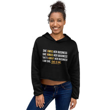 Load image into Gallery viewer, &quot;I  AM SHE&quot; CROPPED HOODIE