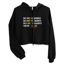 Load image into Gallery viewer, &quot;I  AM SHE&quot; CROPPED HOODIE